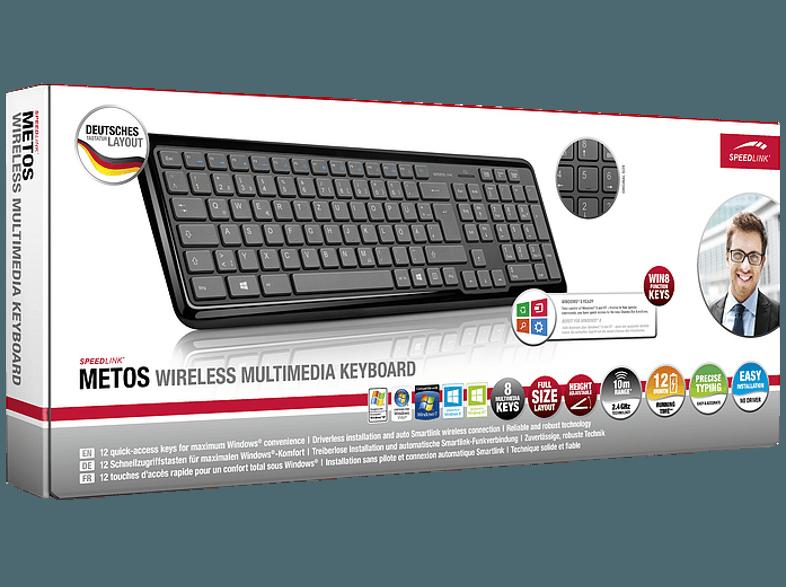 SPEEDLINK SL 6418 BK METOS Tastatur