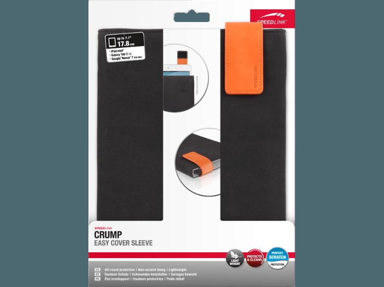 SPEEDLINK SL 7023 BK CRUMP Easy Cover Sleeve Schutzhülle Tablets bis zu 7 Zoll
