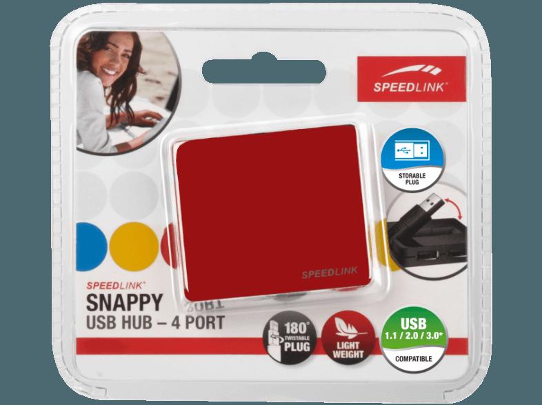 SPEEDLINK SL 7414 RD-01 SNAPPY USB Hub