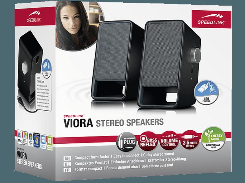 SPEEDLINK SL 8011 BK VIORA Stereo-Lautsprecher