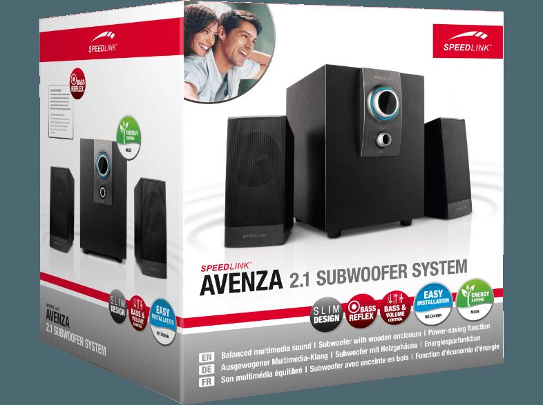 SPEEDLINK SL 8206 BK AVENZA 2.1 Lautsprechersystem