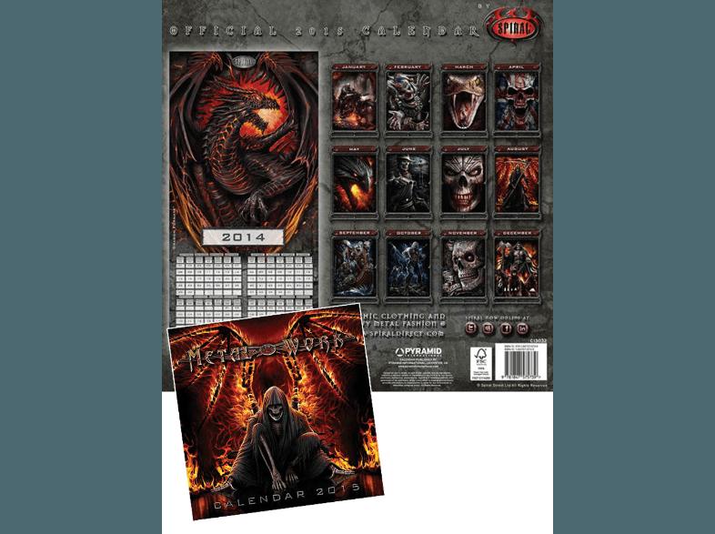 Spiral Metal Works Fantasy Kalender 2015 30x30 cm