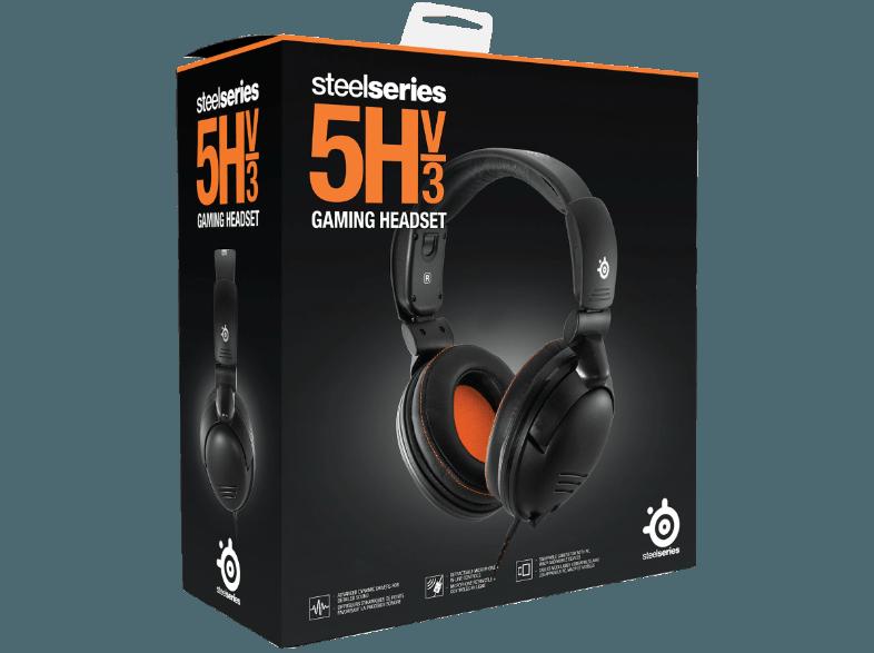 STEELSERIES 5H V3 Headset Schwarz, STEELSERIES, 5H, V3, Headset, Schwarz