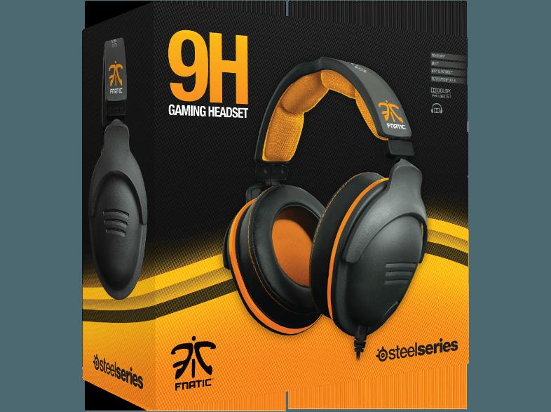 STEELSERIES 9H Fnatic Team Edition Headset Schwarz-Orange, STEELSERIES, 9H, Fnatic, Team, Edition, Headset, Schwarz-Orange