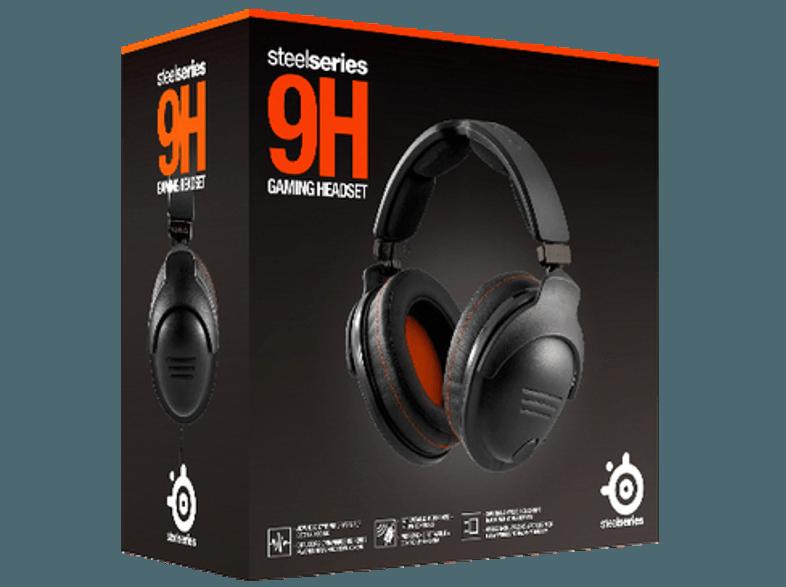 STEELSERIES 9H Kopfbügel-Headset Schwarz, STEELSERIES, 9H, Kopfbügel-Headset, Schwarz