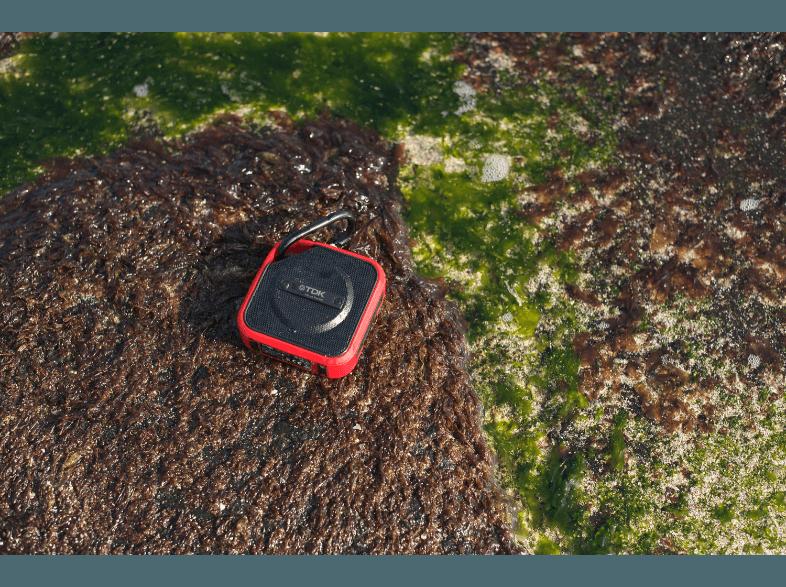 TDK Trek Mikro Bluetooth Lautsprecher Rot