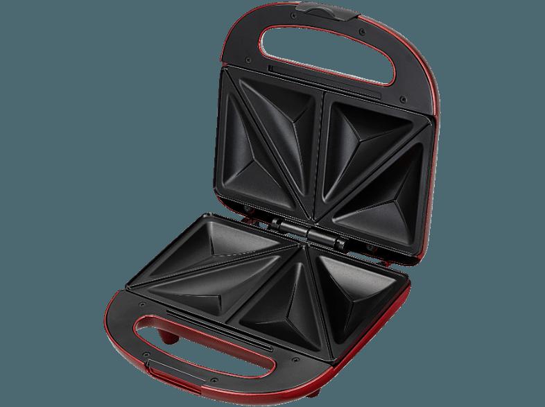 TEAM-KALORIK SM 1006 R Sandwichmaker Rot metallic