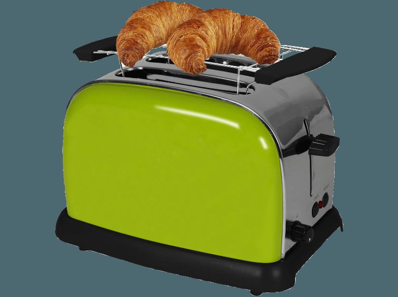 TEAM-KALORIK TO 1008 AG Toaster Grün (950 Watt, Schlitze: 2)