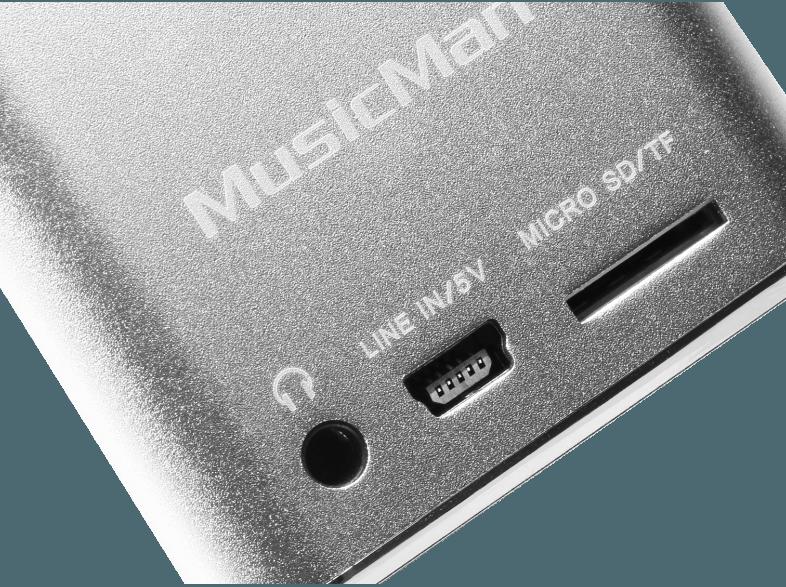 TECHNAXX 3528 Mini Musicman Soundstation Dockingstation Silber