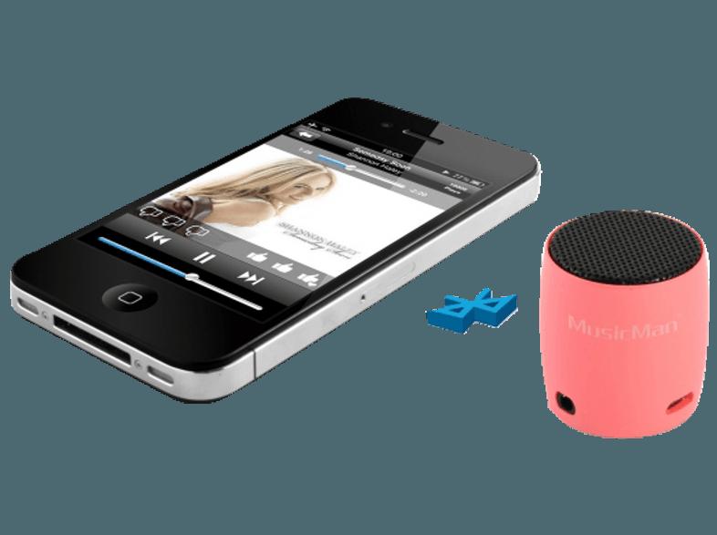 TECHNAXX MusicMan NANO BT-X7 Bluetooth-Lautsprecher Pink, TECHNAXX, MusicMan, NANO, BT-X7, Bluetooth-Lautsprecher, Pink