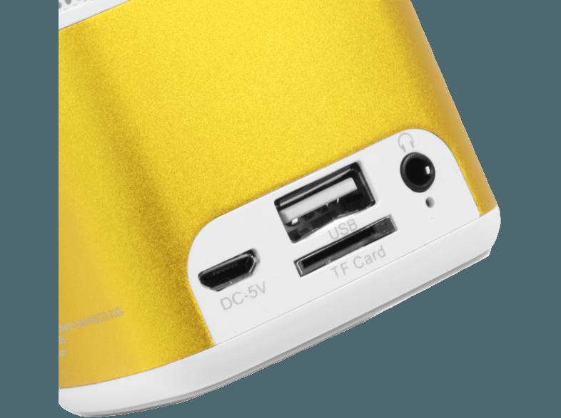 TECHNAXX Musicman X6 Tragbarer Lautsprecher Gold