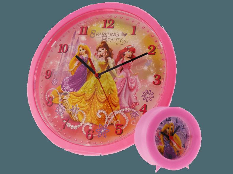 TECHNOTRADE Set Princess - Royals Wecker und Wanduhr