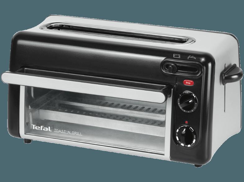 TEFAL TL 6008 Toast N' Grill Toaster Schwarz (1.3 kW, Schlitze: 2)