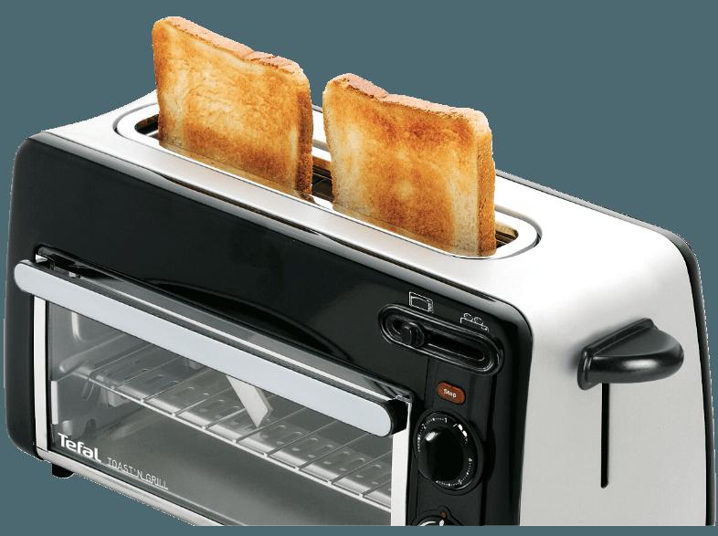 TEFAL TL 6008 Toast N' Grill Toaster Schwarz (1.3 kW, Schlitze: 2)