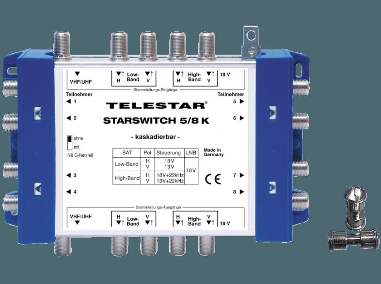 TELESTAR 5222521 Starswitch 5/8 K   5 F-Schnellverbinder, TELESTAR, 5222521, Starswitch, 5/8, K, , 5, F-Schnellverbinder