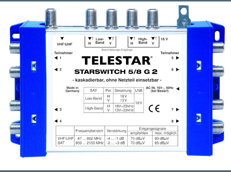 TELESTAR 5222526 Starswitch 5/8 G2, TELESTAR, 5222526, Starswitch, 5/8, G2