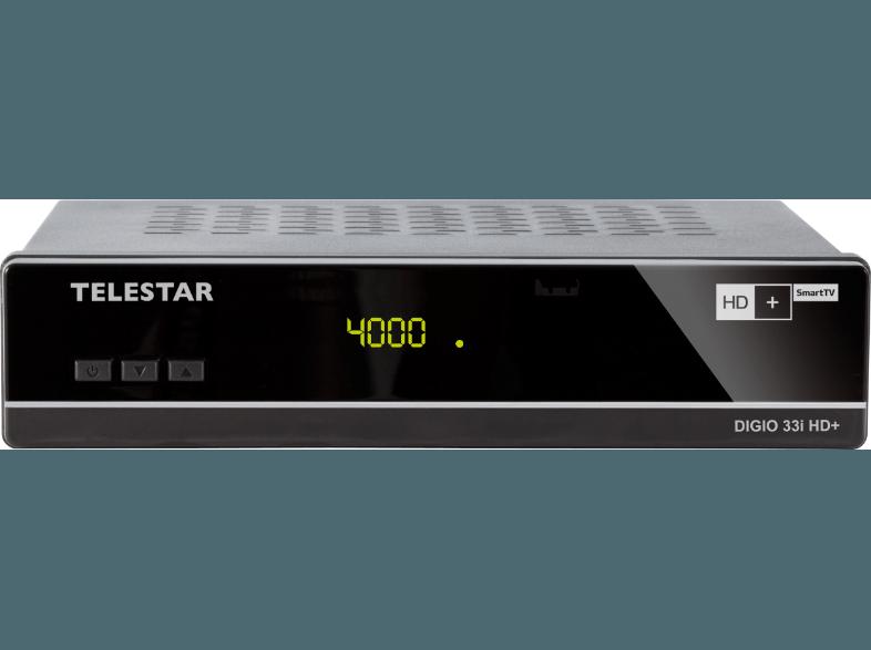 TELESTAR Digio 33i HD  Sat-Receiver (HDTV, PVR-Funktion, HD  Karte inklusive, DVB-S, Schwarz)