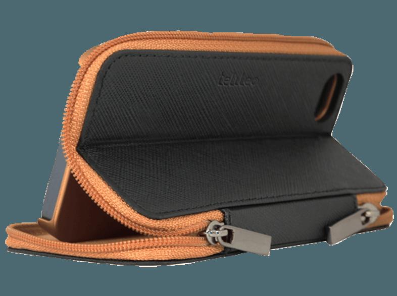TELILEO 3512 Zip Case Hochwertige Echtledertasche iPhone 5/5S