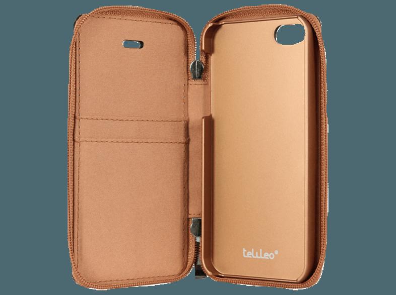 TELILEO 3512 Zip Case Hochwertige Echtledertasche iPhone 5/5S, TELILEO, 3512, Zip, Case, Hochwertige, Echtledertasche, iPhone, 5/5S