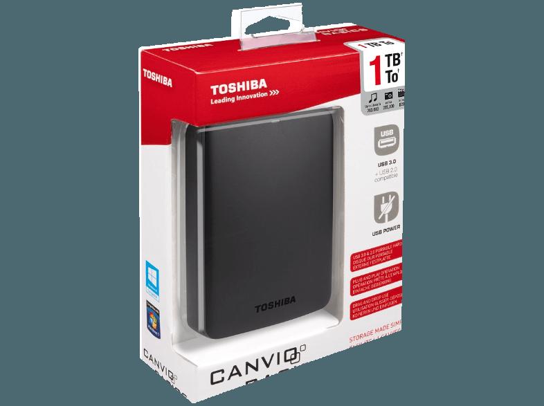 TOSHIBA Canvio Basics HDTB310EK3AA  1 TB 2.5 Zoll extern, TOSHIBA, Canvio, Basics, HDTB310EK3AA, 1, TB, 2.5, Zoll, extern