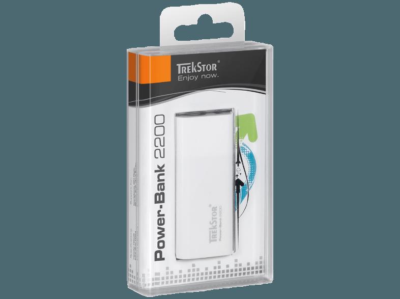 TREKSTOR 17005 PowerBank 2200 Mobiler USB-Ersatzakku 2.200 mAh Weiß, TREKSTOR, 17005, PowerBank, 2200, Mobiler, USB-Ersatzakku, 2.200, mAh, Weiß