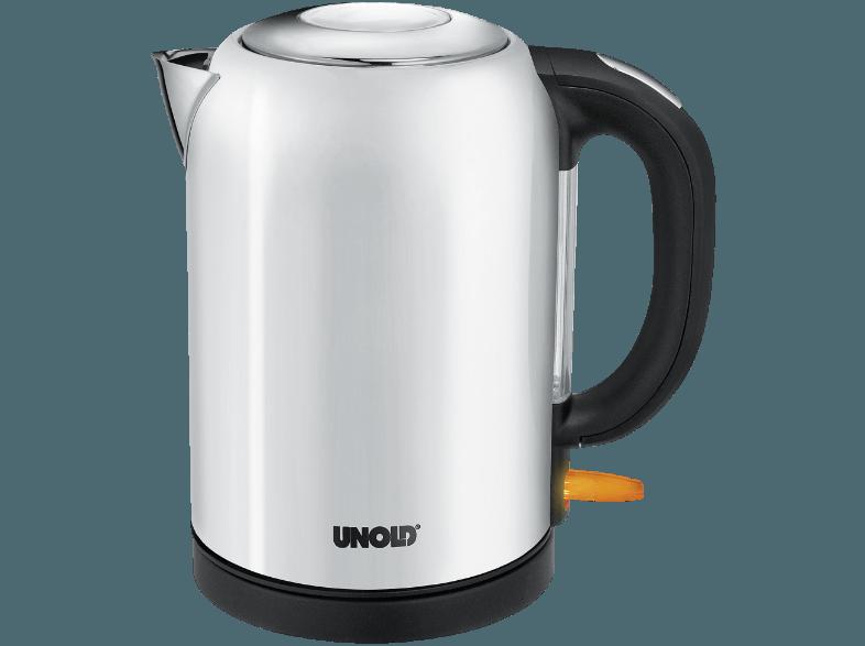 UNOLD 18121 Bullet Wasserkocher Weiß glänzend (2200 Watt, 1.7 Liter)