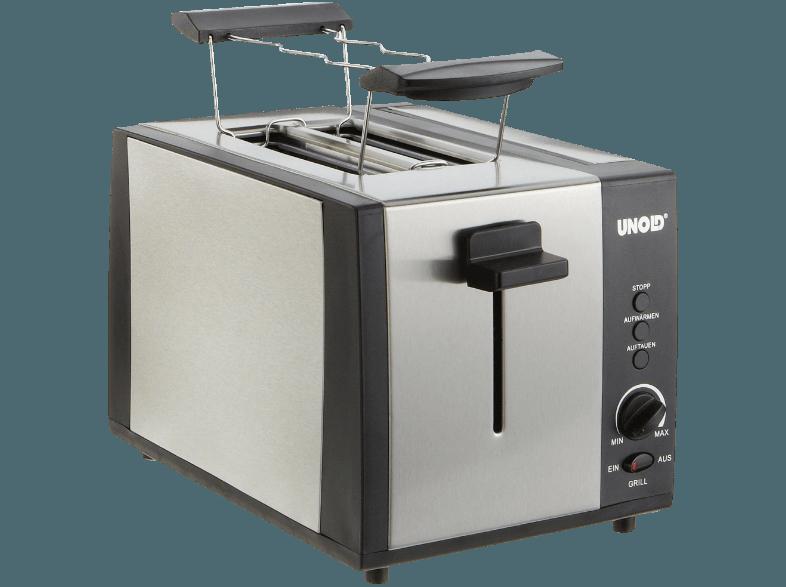 UNOLD 38905 Snack Master Toaster Edelstahl/Schwarz