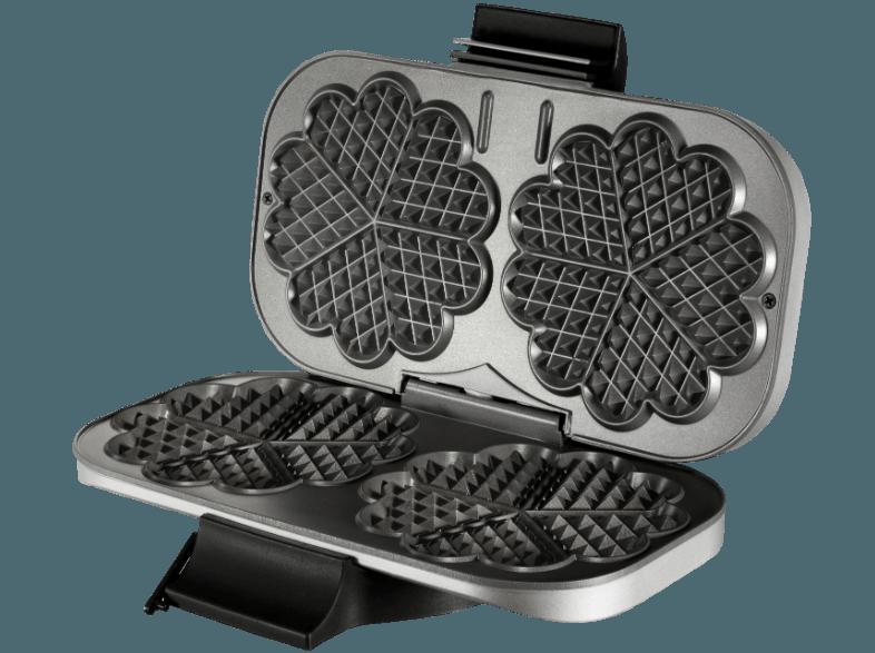 UNOLD 48241 Doppel-Waffeleisen Silber