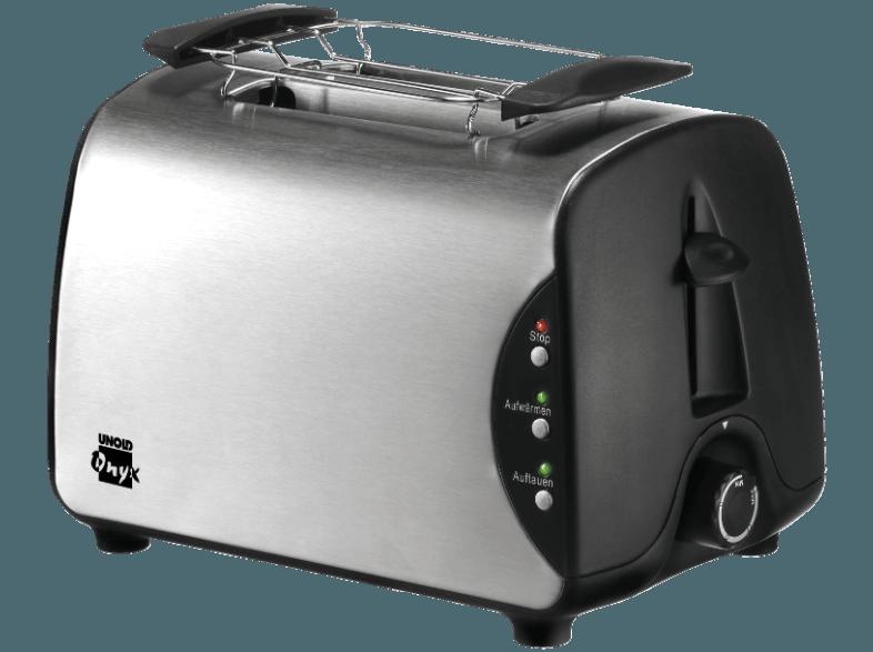 UNOLD 8066 Toaster Edelstahl/Schwarz (800 Watt, Schlitze: 2)