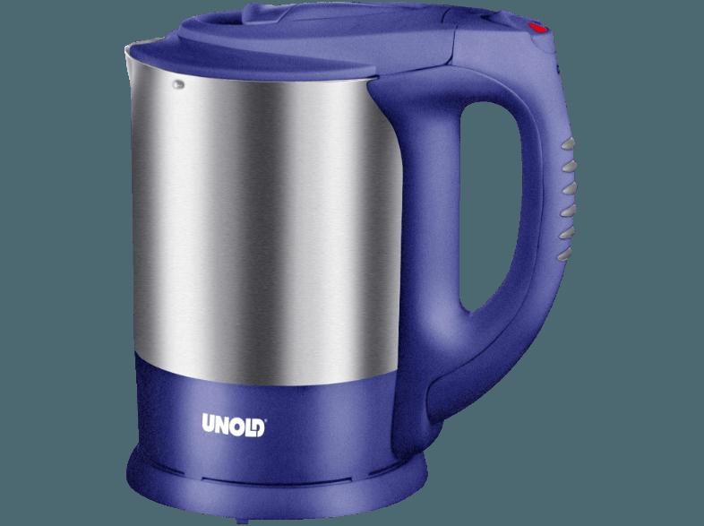 UNOLD 8158 Wasserkocher Blau metallic (2200 Watt, 1.7 Liter)