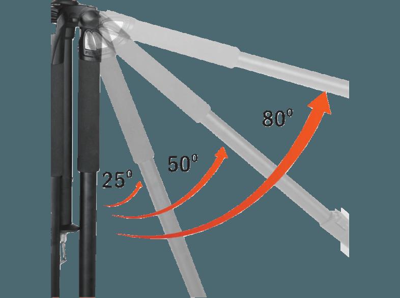 VANGUARD ABEO 203AV Dreibein Stativ, Schwarz, (Ausziehbar bis 1565 mm)