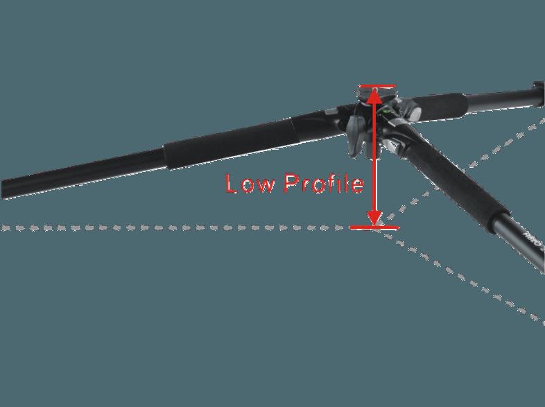 VANGUARD ABEO 203AV Dreibein Stativ, Schwarz, (Ausziehbar bis 1565 mm), VANGUARD, ABEO, 203AV, Dreibein, Stativ, Schwarz, Ausziehbar, bis, 1565, mm,