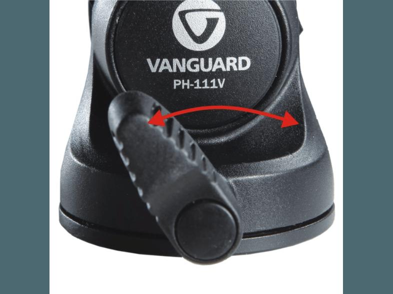 VANGUARD ABEO 203AV Dreibein Stativ, Schwarz, (Ausziehbar bis 1565 mm)