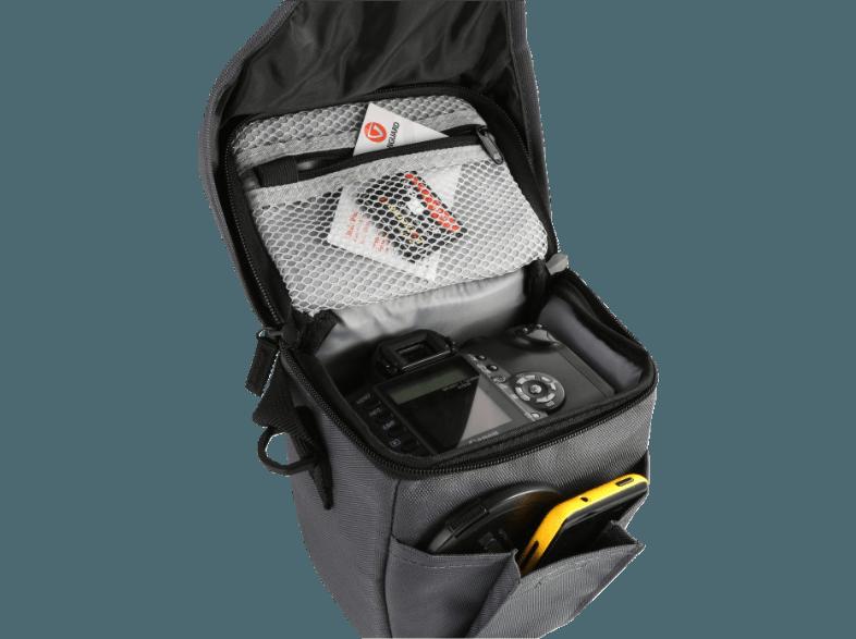 VANGUARD ZIIN 14Z BL Tasche für DSLR Kamera mit aufgesetztem Standard Zoom Objektiv und Zubehör (Speicherkarten, Kabel, Batterien und ein Ladegerät