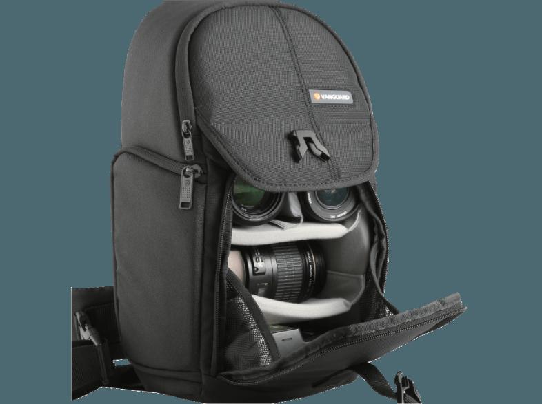 VANGUARD ZIIN 47BK Tasche für Zoom Objektiv, 2-3 zusätzliche Objektive, ein Blitzgerät und Zubehör (Speicherkarten, Kabel, Batterien und ein Ladeg