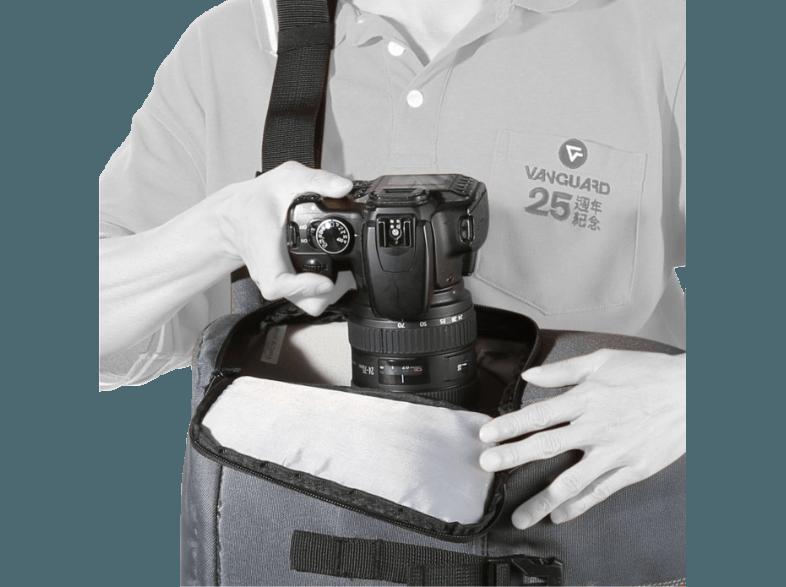 VANGUARD ZIIN 47BL Tasche für Zoom Objektiv, 2-3 zusätzliche Objektive, ein Blitzgerät und Zubehör (Speicherkarten, Kabel, Batterien und ein Ladeg