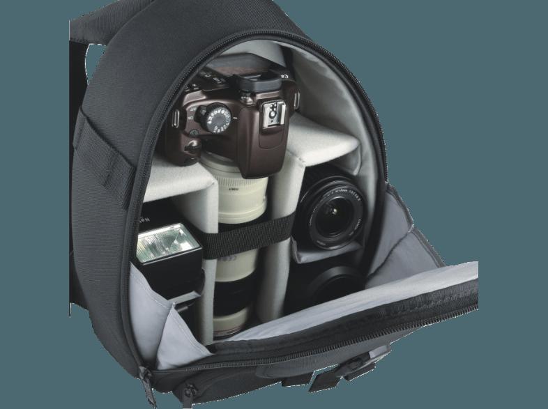 VANGUARD ZIIN 50BK Tasche für DSLR Kamera mit aufgesetztem Objektiv, 2-3 zusätzliche Objektiven, ein Blitzgerät und Zubehör (Speicherkarten, Kabel