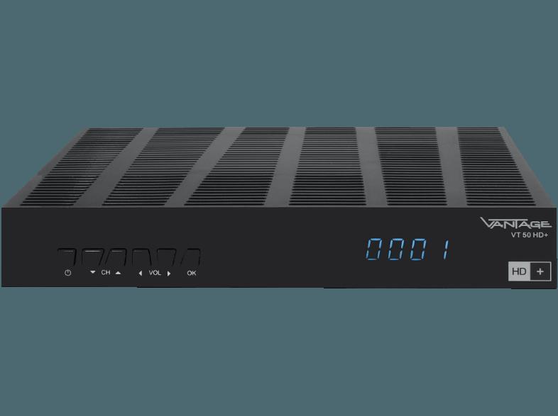 VANTAGE VT 50 HD  Sat-Receiver (HDTV, PVR-Funktion, HD  Karte inklusive, DVB-S, Anthrazit)