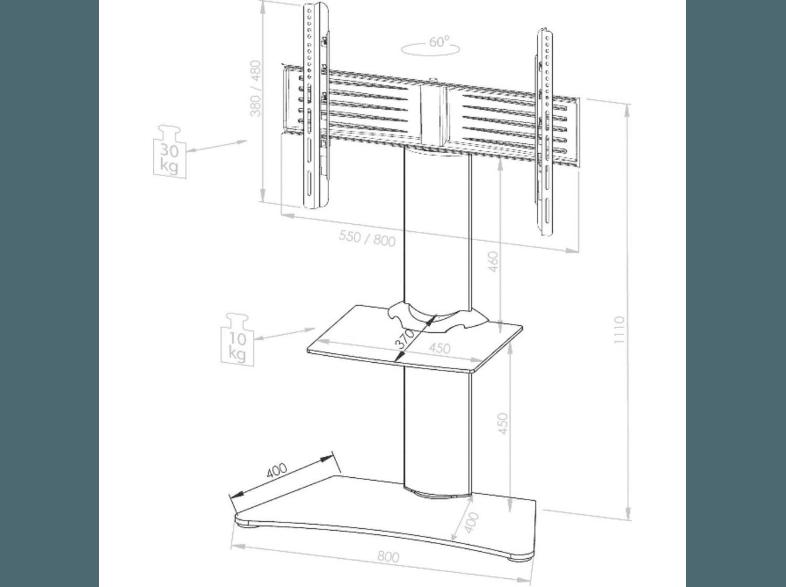 VCM 17065 Zentral TV-Standfuss