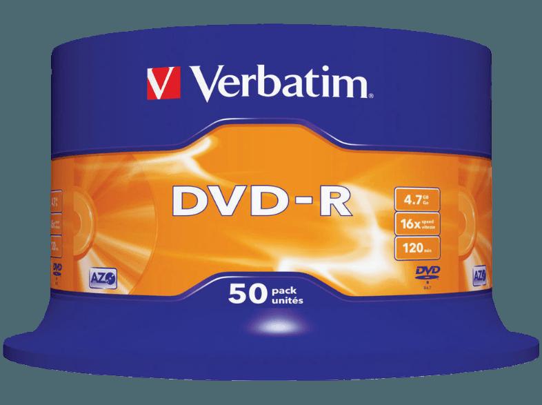VERBATIM 43548 DVD-R  50er Spindel, VERBATIM, 43548, DVD-R, 50er, Spindel