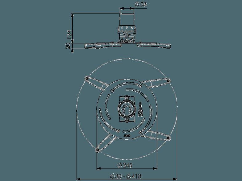 VOGEL'S PPC 2500 Beamer-Halterung  Beamerhalterung