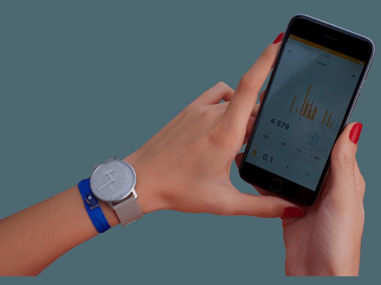 WITHINGS Activité POP Shark Grau (Smartwatch mit Aktivitätstracker)