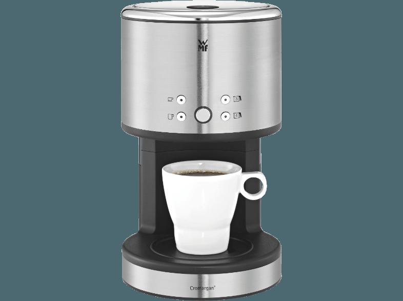 WMF 04.1214.0011 Küchenminis Filterkaffeemaschine Cromargan® matt/Schwarz (Aromaglaskanne, AromaOne-technologie)