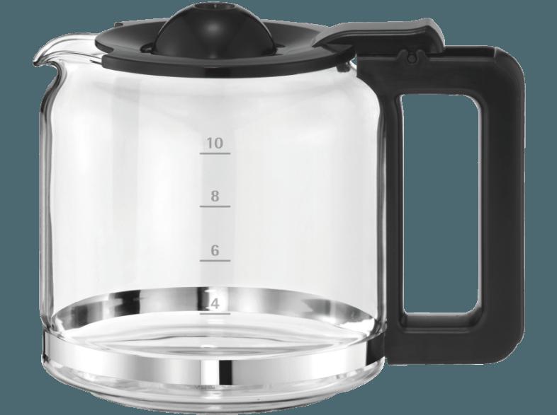 WMF 04.1215.0011 Stelio Kaffeemaschine Edelstahl/Schwarz (Aromaglaskanne, Aroma Brühsystem)
