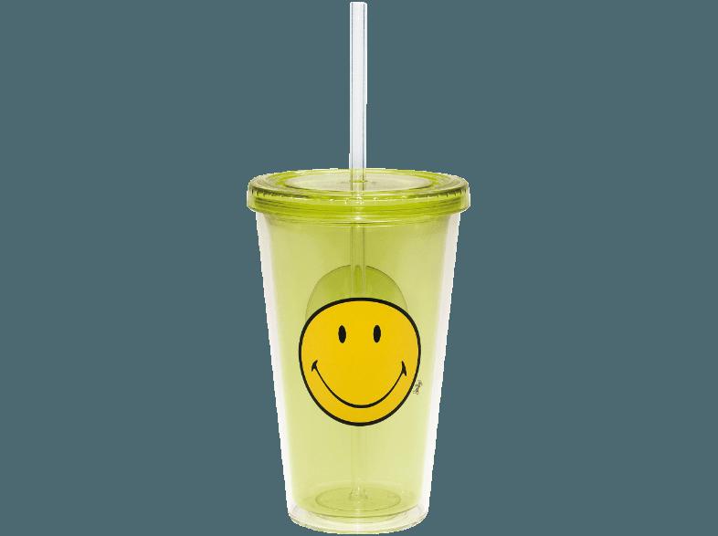 ZAK! 6187-0850 Smiley Trinkbecher mit Trinkhalm