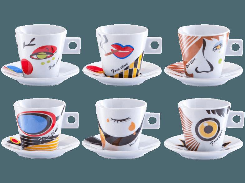 ZELLER 26506 Faces Cappuccino-Set