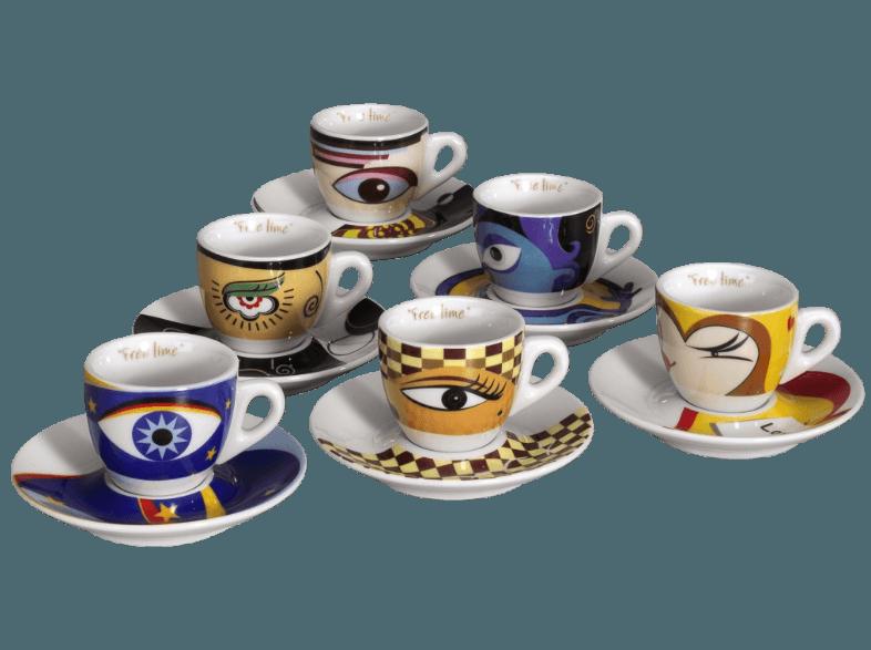 ZELLER 26510 Eyes Espresso-Set, ZELLER, 26510, Eyes, Espresso-Set