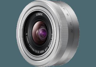 PANASONIC H-FS 12032E-S Telezoom für Micro-Four-Thirds, Metall-Bajonettanschluss (12 mm-32 mm, f/5.6)