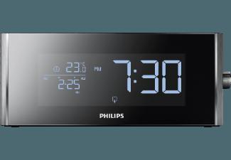 PHILIPS AJ7010/12 Radiowecker (Digital Radio, UKW, MW, Schwarz)