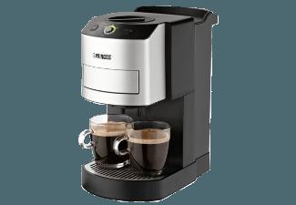 PRINCESS 242800 Pad Kaffeemaschine Silber/Schwarz (ohne Kanne), PRINCESS, 242800, Pad, Kaffeemaschine, Silber/Schwarz, ohne, Kanne,